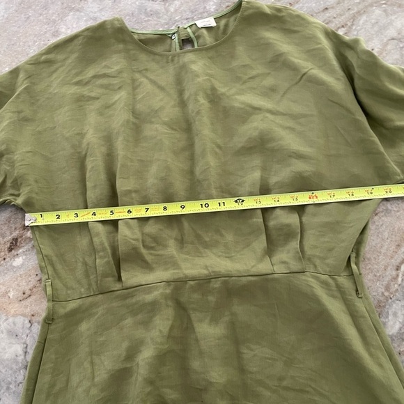 Aritzia Wilfred Tavin Belted Linen-Blend Midi/Maxi Dress size Large - Picture 10 of 13